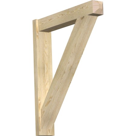 Ekena Millwork Traditional Craftsman Rough Sawn Outlooker, Douglas Fir, 6"W x 32"D x 38"H OUT06X32X38TRA04RDF